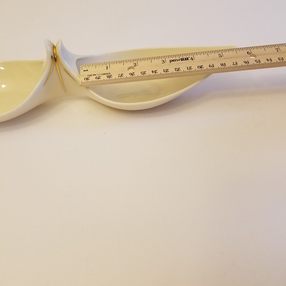 Lenox Vintage Double Sided Serving Dish with Gold Accents - Picture 12 of 13